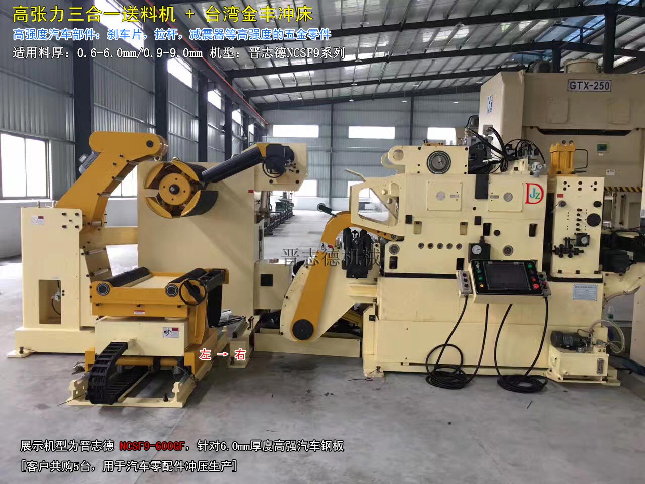 汽車(chē)鋼板送料機(jī),高張力三合一送料機(jī)